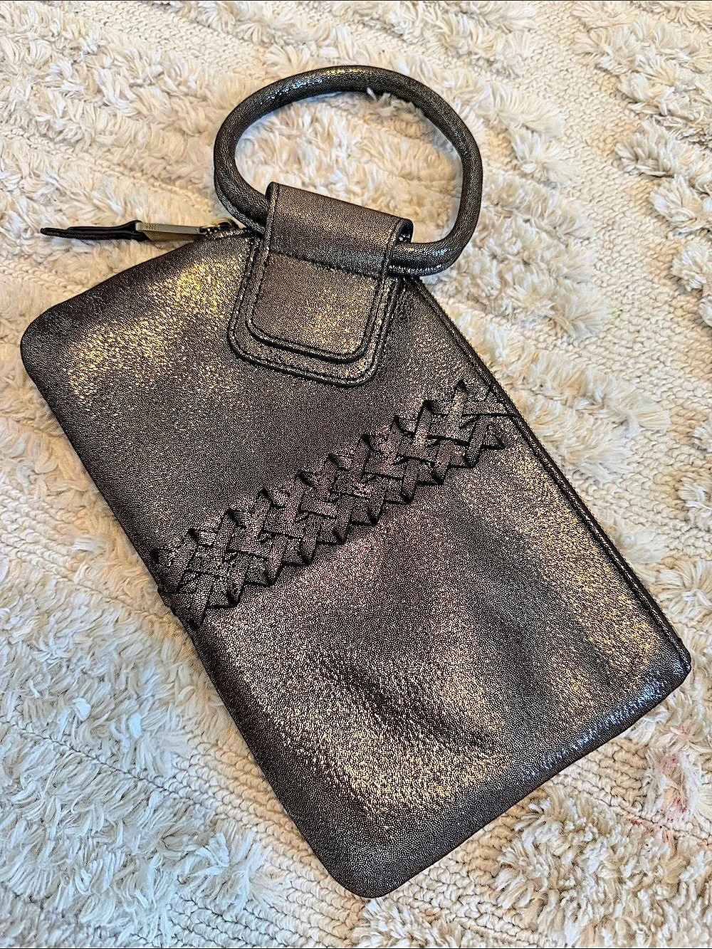 HOBO Sable Wristlet Wallet in Metallic